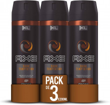 Pack de 3 desodorantes AXE Dark Temptation - 200 ml